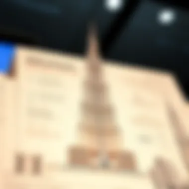 Architectural Blueprint of Burj Khalifa: Design and Innovation Architectural blueprint showcasing Burj Khalifa's design intricacies