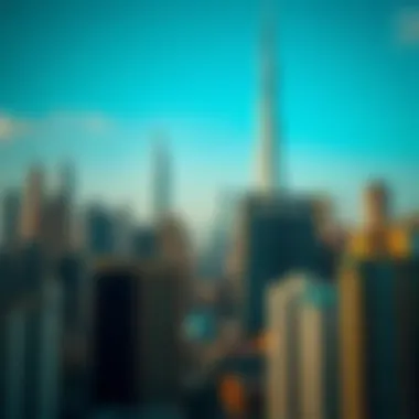 Comparative Skyline: Burj Khalifa Among Other Skyscrapers Comparative skyline showcasing Burj Khalifa and other skyscrapers