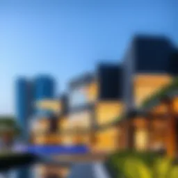 Stunning view of Creek Club's contemporary architecture