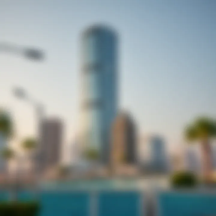 Strategic Location of DIB Onyx Tower Strategic location of DIB Onyx Tower in Dubai's prime real estate market