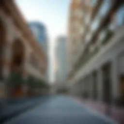 Stunning view of Al Seef Walk showcasing architectural blend
