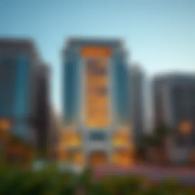 Exterior facade of العربي مول surrounded by urban developments