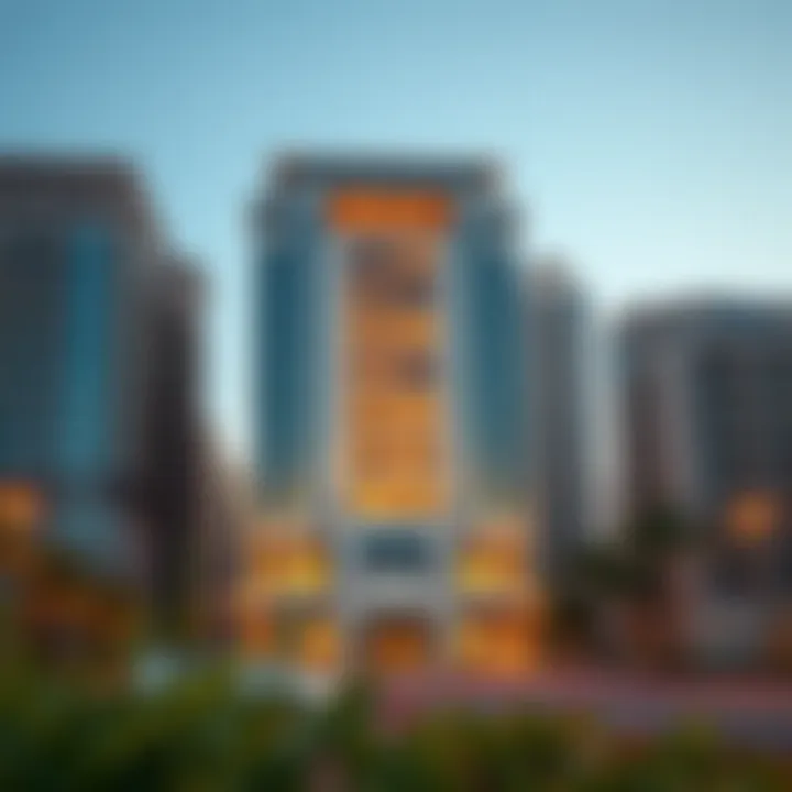 Exterior facade of العربي مول surrounded by urban developments