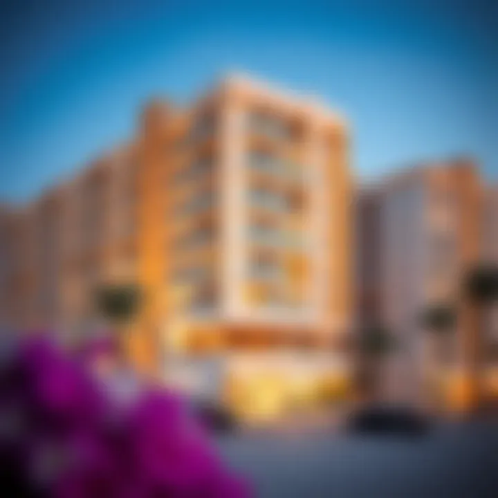 Modern residential buildings in Arjan highlighting diverse property types