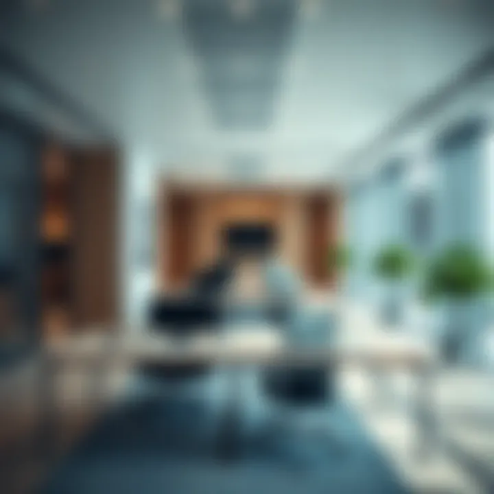 Contemporary Interior Design of Azizi Offices Modern workspace interior of Azizi offices