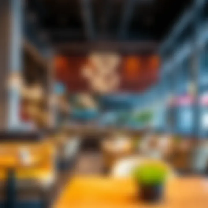 Modern Ambiance of City Walk Cafes A beautifully designed cafe interior that showcases modern decor and cozy seating.