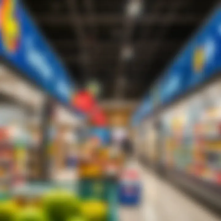 Diverse Offerings Inside Carrefour Interior shot of Carrefour with diverse product selection