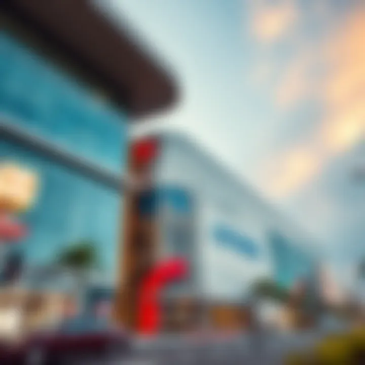 Modern Architecture of Cityland Mall Exterior view of Cityland Mall showcasing modern architecture