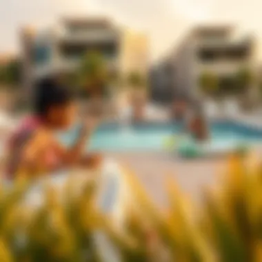Vibrant Lifestyle in Damac Hills Vibrant lifestyle showcasing recreational activities
