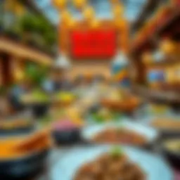 A vibrant spread of international dishes reflecting diverse cultures