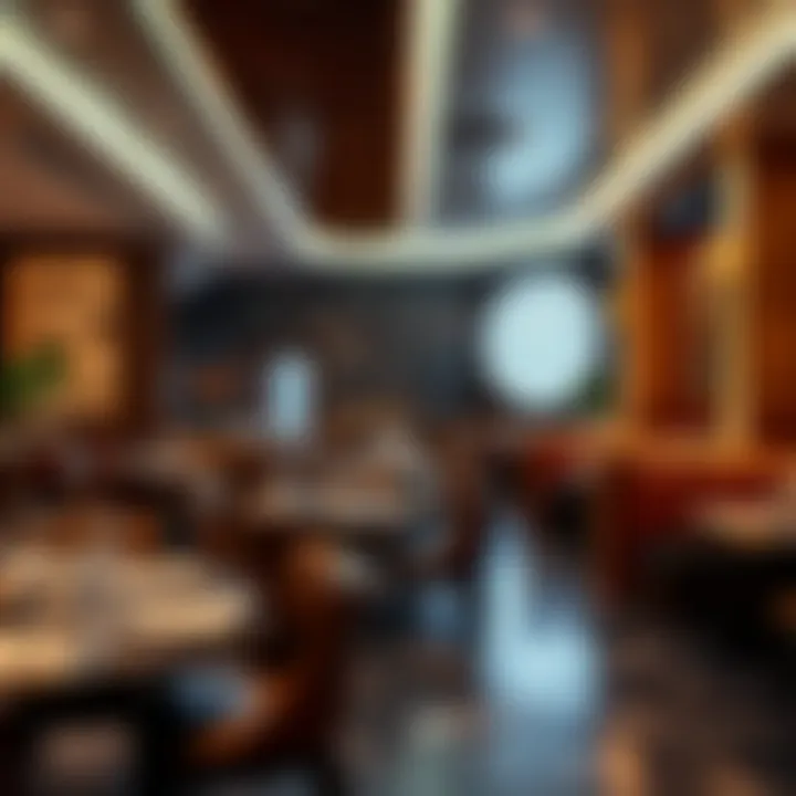 Thematic Elegance in Dining An elegant interior of a themed restaurant showcasing culinary artistry