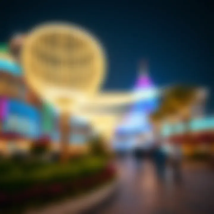 Nighttime ambiance at Global Village during Ramadan