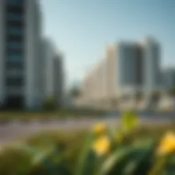 Scenic view of Green Land Qusais showcasing residential developments