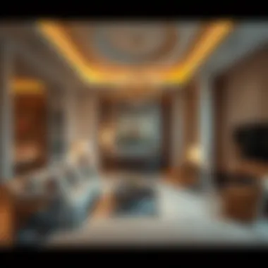 Luxurious Suite Interior at فندق جميرا Luxurious interior design of a suite in فندق جميرا