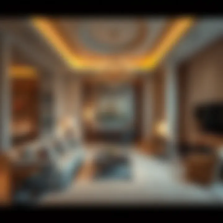 Luxurious Suite Interior at فندق جميرا Luxurious interior design of a suite in فندق جميرا