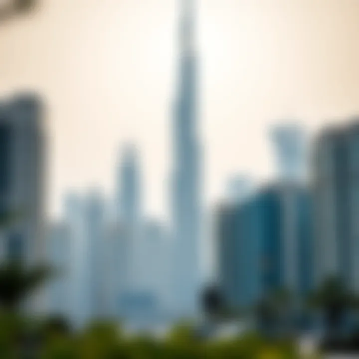 Dubai Skyline Dubai skyline with modern architecture