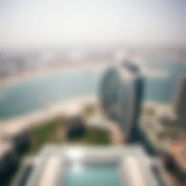 Panoramic View from Palm Tower Panoramic view from the top of Palm Tower overlooking Palm Jumeirah