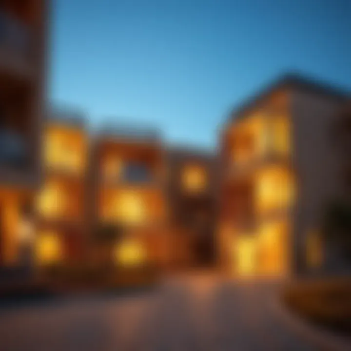 Modern architectural design of a Shams residential building