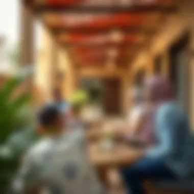 Vibrant community lifestyle within Shams development