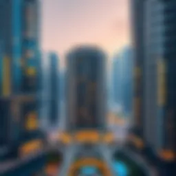 Cityscape of Dubai showcasing luxury apartments