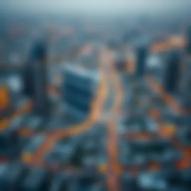 Key Neighborhoods in Dubai Map highlighting key neighborhoods in Dubai