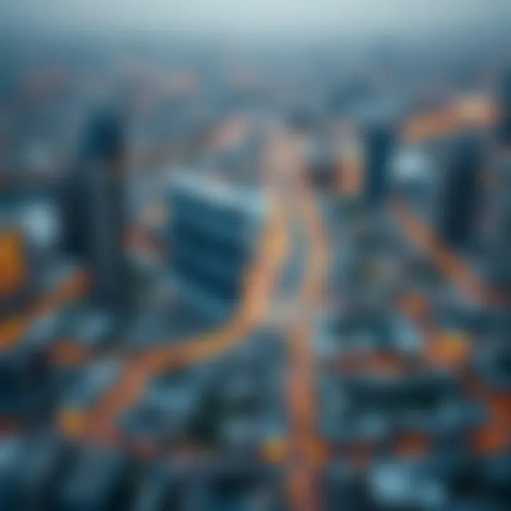 Key Neighborhoods in Dubai Map highlighting key neighborhoods in Dubai