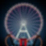 Aerial view of the Dubai Wheel showcasing its innovative design