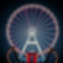 Aerial view of the Dubai Wheel showcasing its innovative design