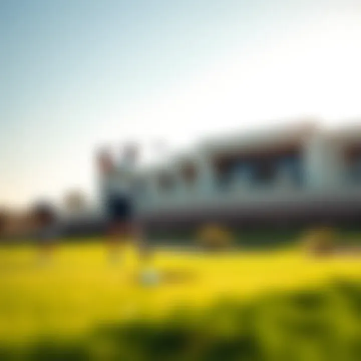 Golfing Experience at Emirates Golf Club Golfers enjoying a sunny day on the course