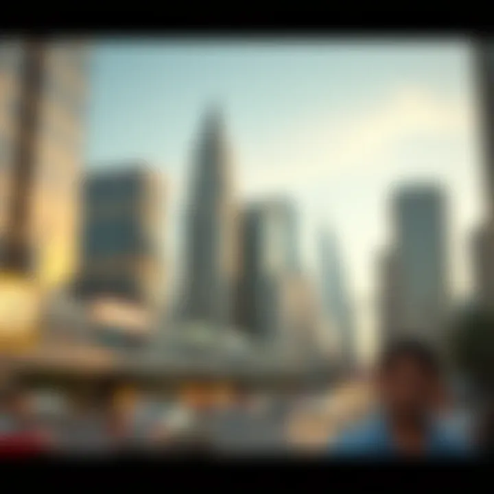 A conceptual rendering of future developments in Downtown Dubai