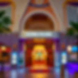 Entrance to the Global Village showcasing vibrant decorations