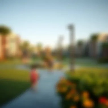 Family-Friendly Community Park A community park filled with families enjoying their time