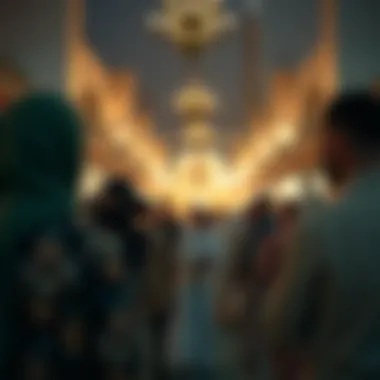 Community Gathering Celebrating Ramadan Community gathering in Dubai celebrating the spirit of Ramadan.