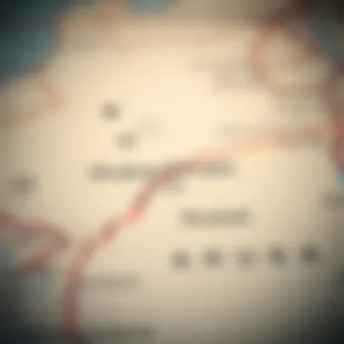 Map of the Route from Abu Dhabi to Dubai A detailed map illustrating the route from Abu Dhabi to Dubai