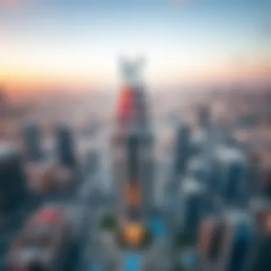 Sheikha Maryam Building in the Dubai Skyline Aerial view of Sheikha Maryam Building amidst the Dubai skyline