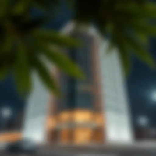 Modern Architectural Design of Sheikha Maryam Building Stunning facade of Sheikha Maryam Building showcasing modern architectural design