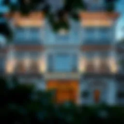 Elegant facade of The Manor Hotel