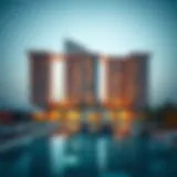 Stunning view of The Palm Tower Residences showcasing architectural elegance