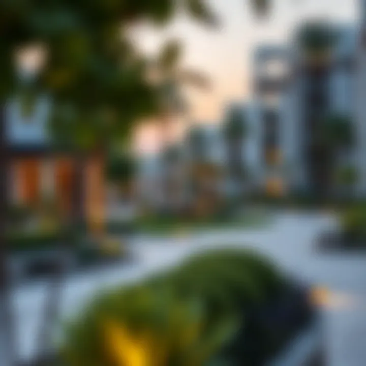 Landscaped Community Spaces at The8 Dubai Beautifully landscaped community area within The8 Dubai