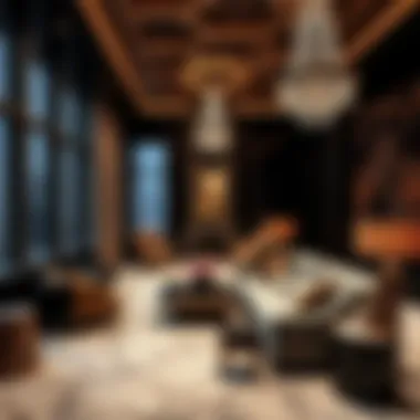 Exquisite Interior Design of The8 Dubai Penthouse Luxurious interior of a penthouse at The8 Dubai highlighting opulent design