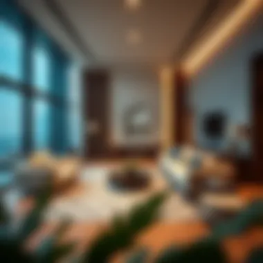 Luxurious Living Room in Vera Residences Luxurious living room interior in Vera Residences