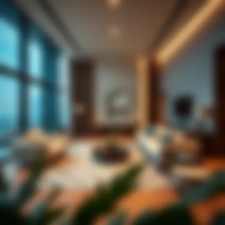 Luxurious Living Room in Vera Residences Luxurious living room interior in Vera Residences