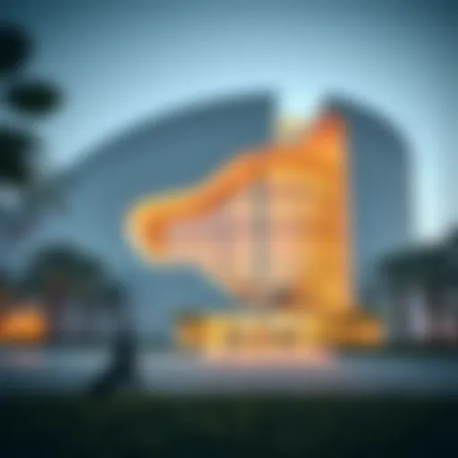 Stunning exterior architecture of the Wasl Experience Center